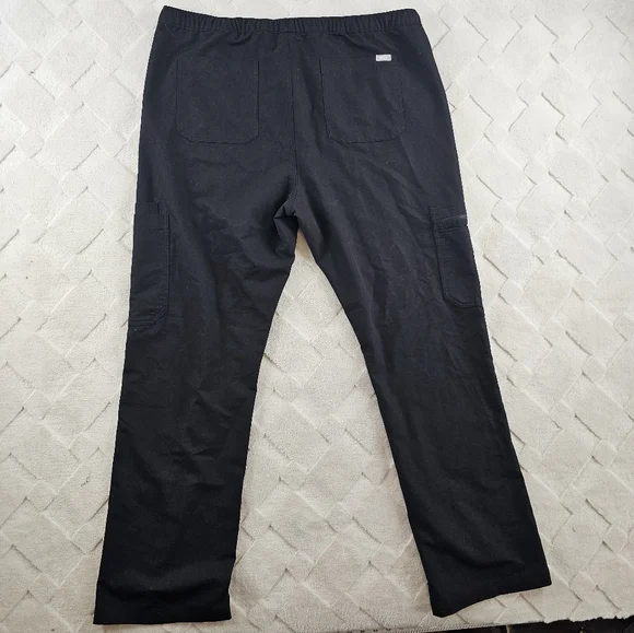 Figs Cairo Cargo Scrub Pants Mens 2XL Black Medical Nurse Wear - Picture 9 of 10